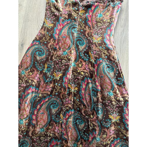 Shoshanna Vintage Paisley Strapless Dress 4 - Picture 5 of 6